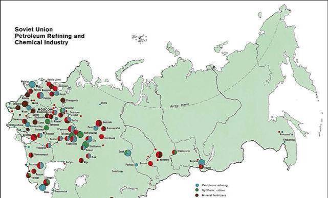 俄罗斯石油分布图高清图片