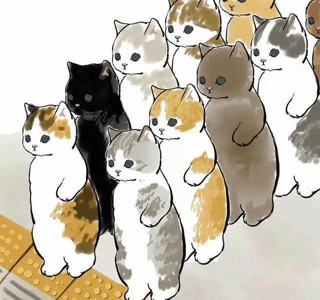 清彩画影教育一位日本插画师笔下的小猫咪太可爱他的插画是不折不扣猫