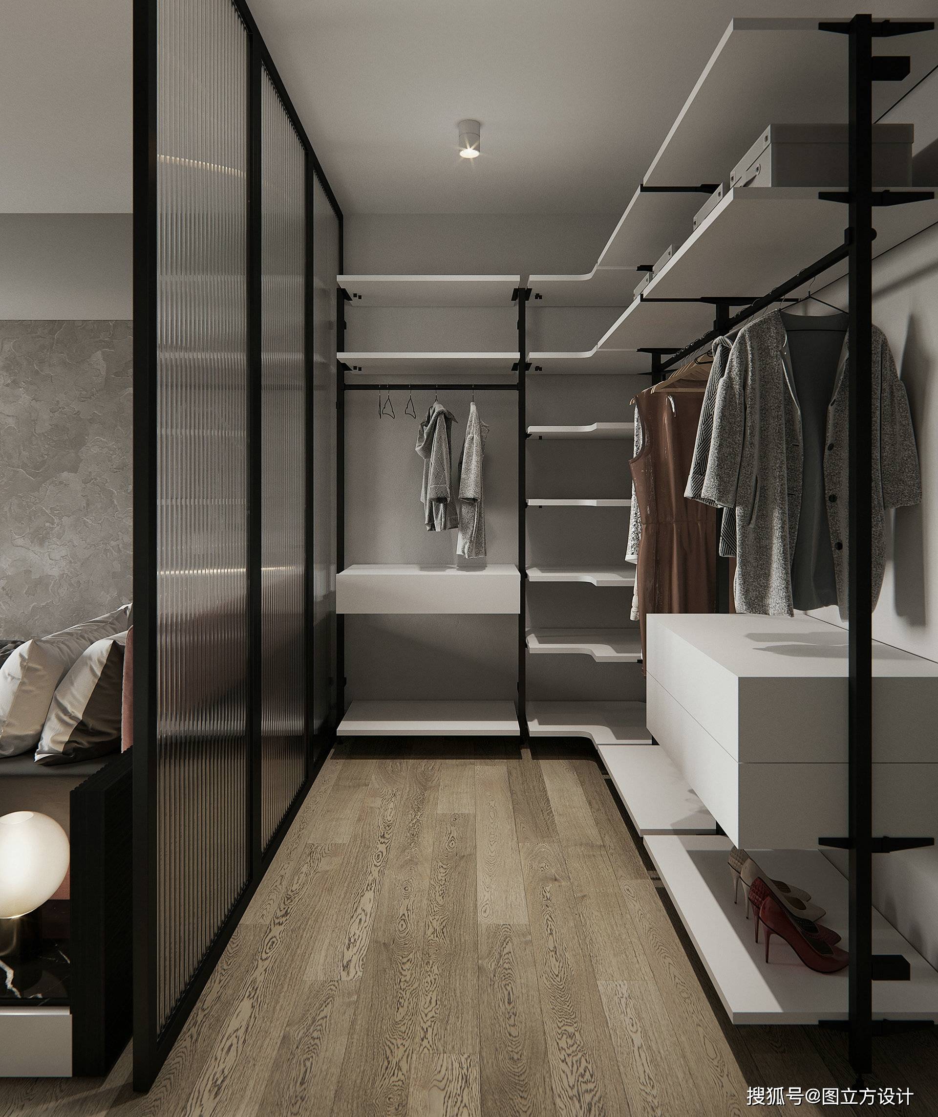 北欧衣帽间装修效果图:简约清新,自然生活的艺术展现_空间_衣物_风格