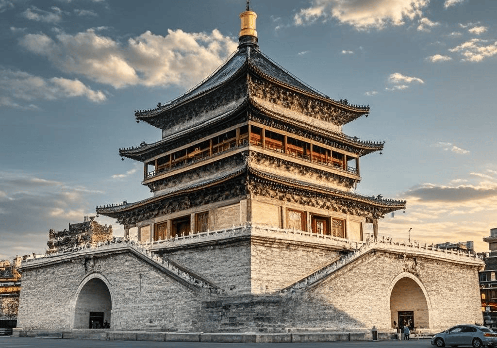 西安钟楼历史文化_建筑_鼓楼_木结构