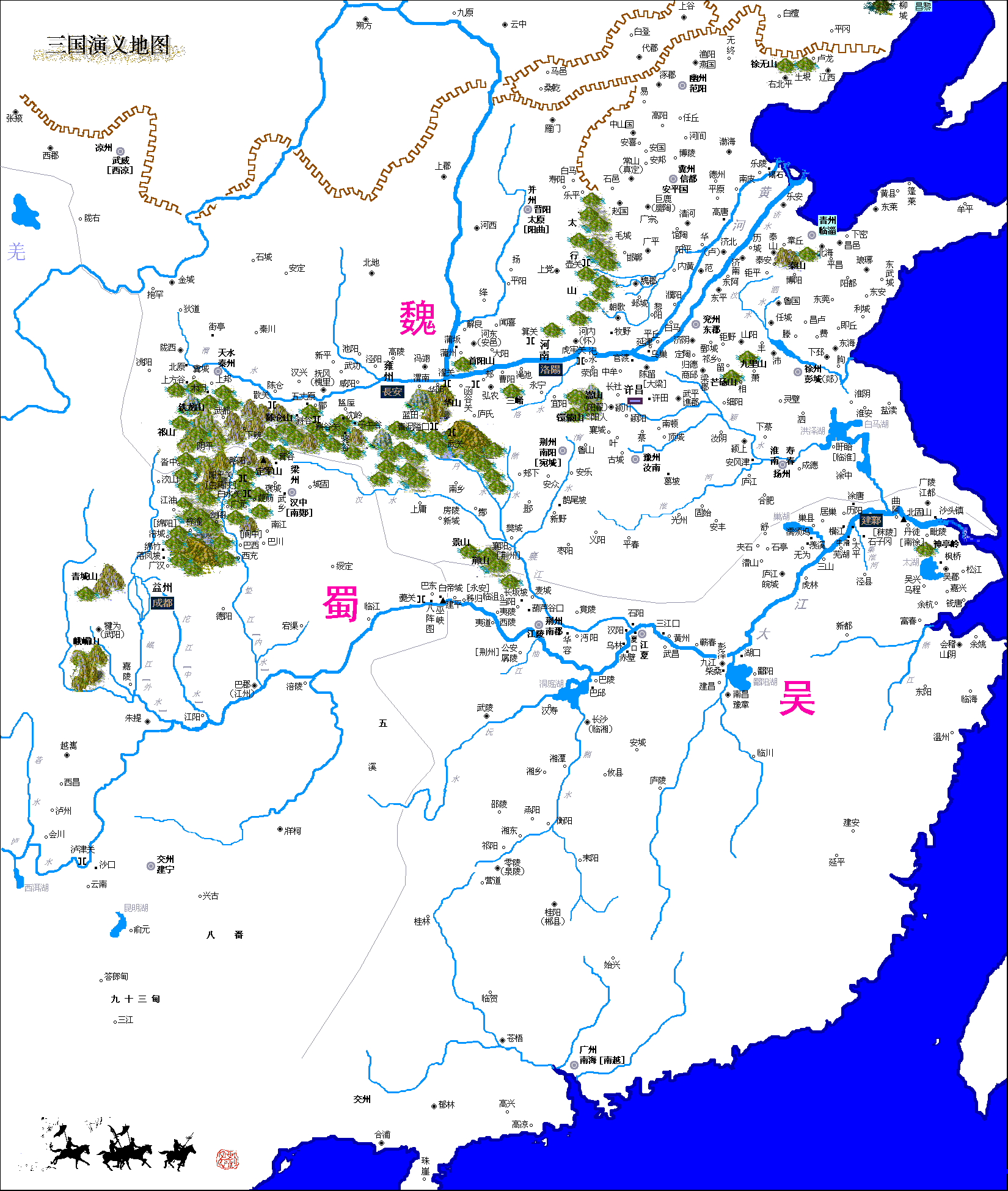 东汉末年版图图片