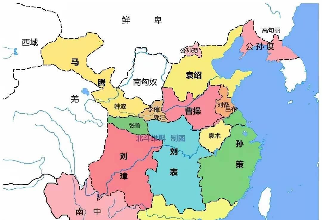 三国势力图 群雄割据图片