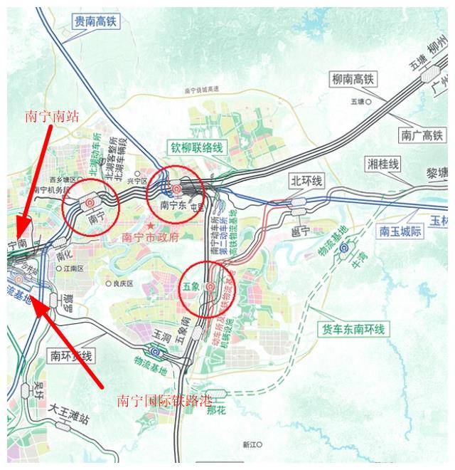 南宁市郊铁路机场线图图片