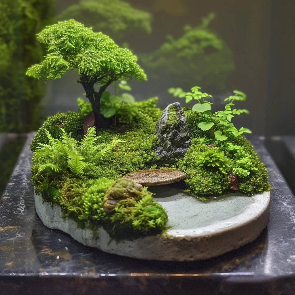 图文并茂:手把手教你制作苔藓微景观的构图设计与注意事项23集