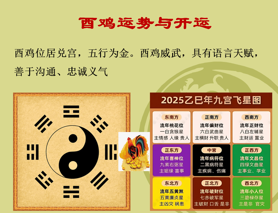 2025乙巳蛇年 生肖酉鸡的运势与策划_五行_官星_属鸡