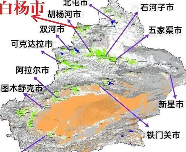 新疆建设兵团地理位置图片