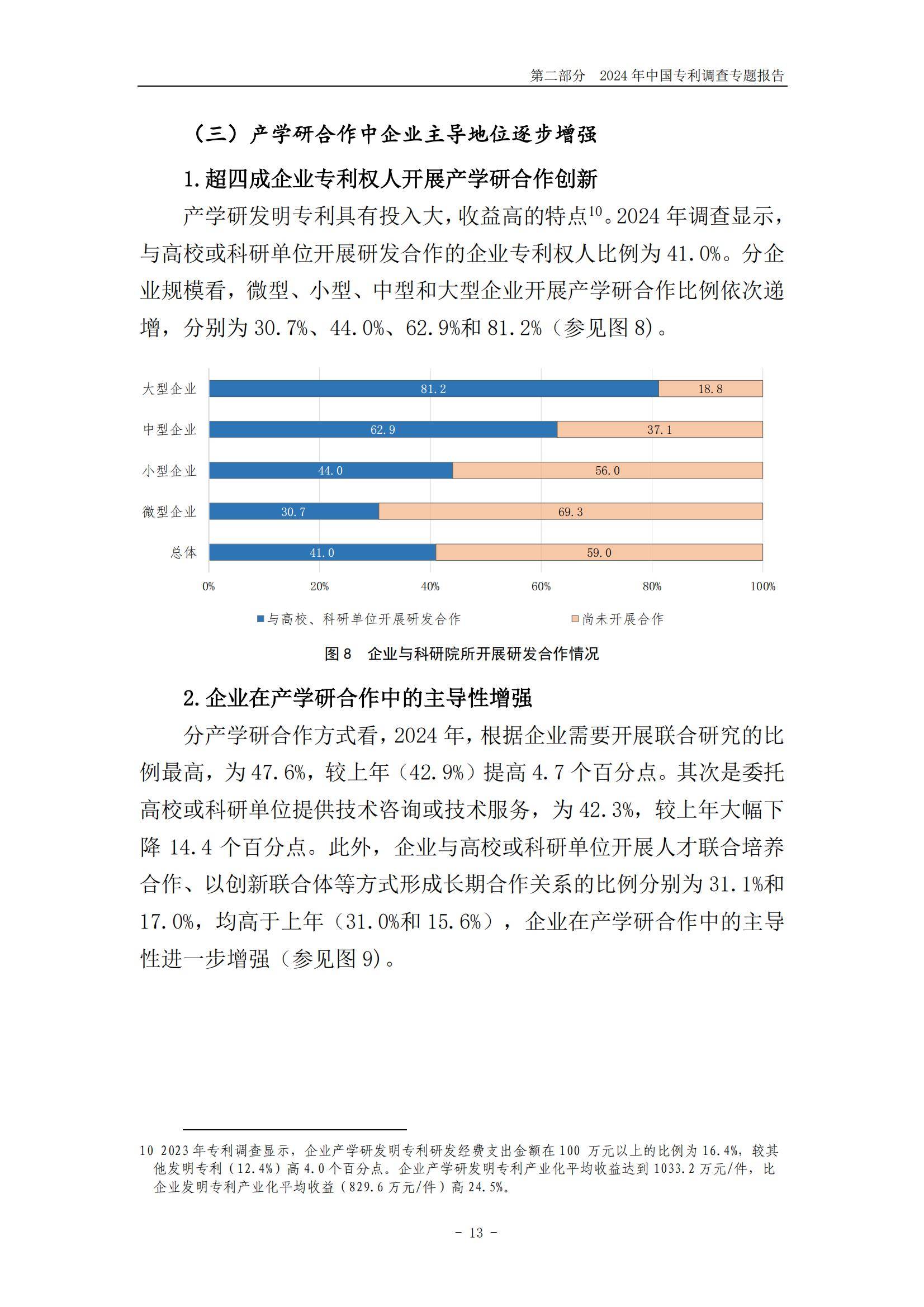 国家知识产权局：2024年中国专利调查报告，我国企业专利保护进展-报告智库