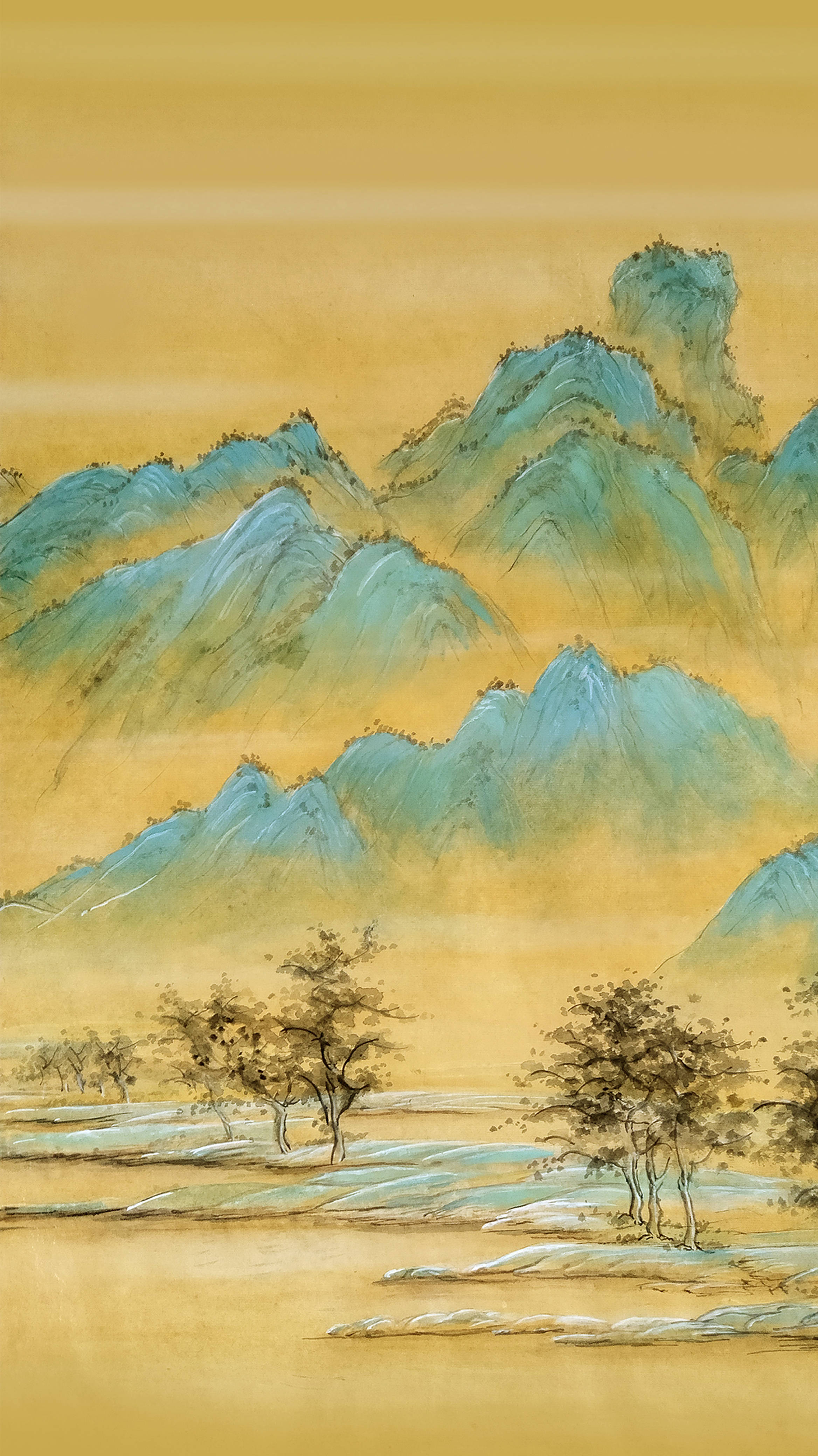 界画寒江---青绿山水更怡情(二) / 发表于《崔培鲁.雅昌拍卖目录》