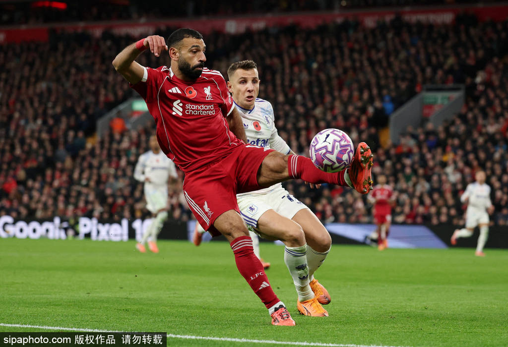 英超-萨拉赫破门赫拉芬贝赫建功 利物浦2-0维拉止四连败