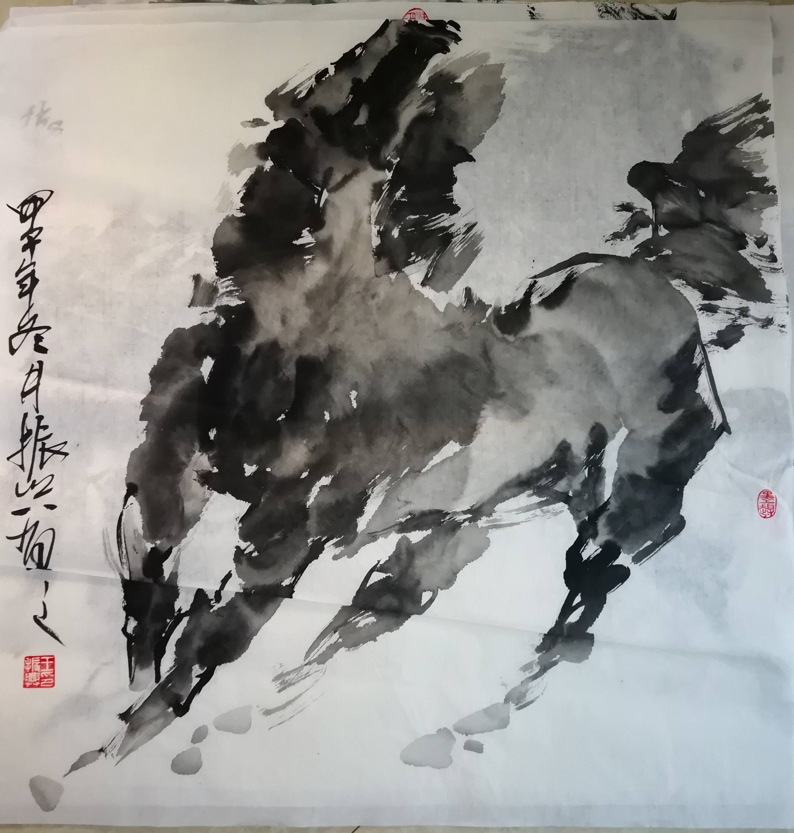 —王南暄〈水墨奔马图〉的艺术魅力