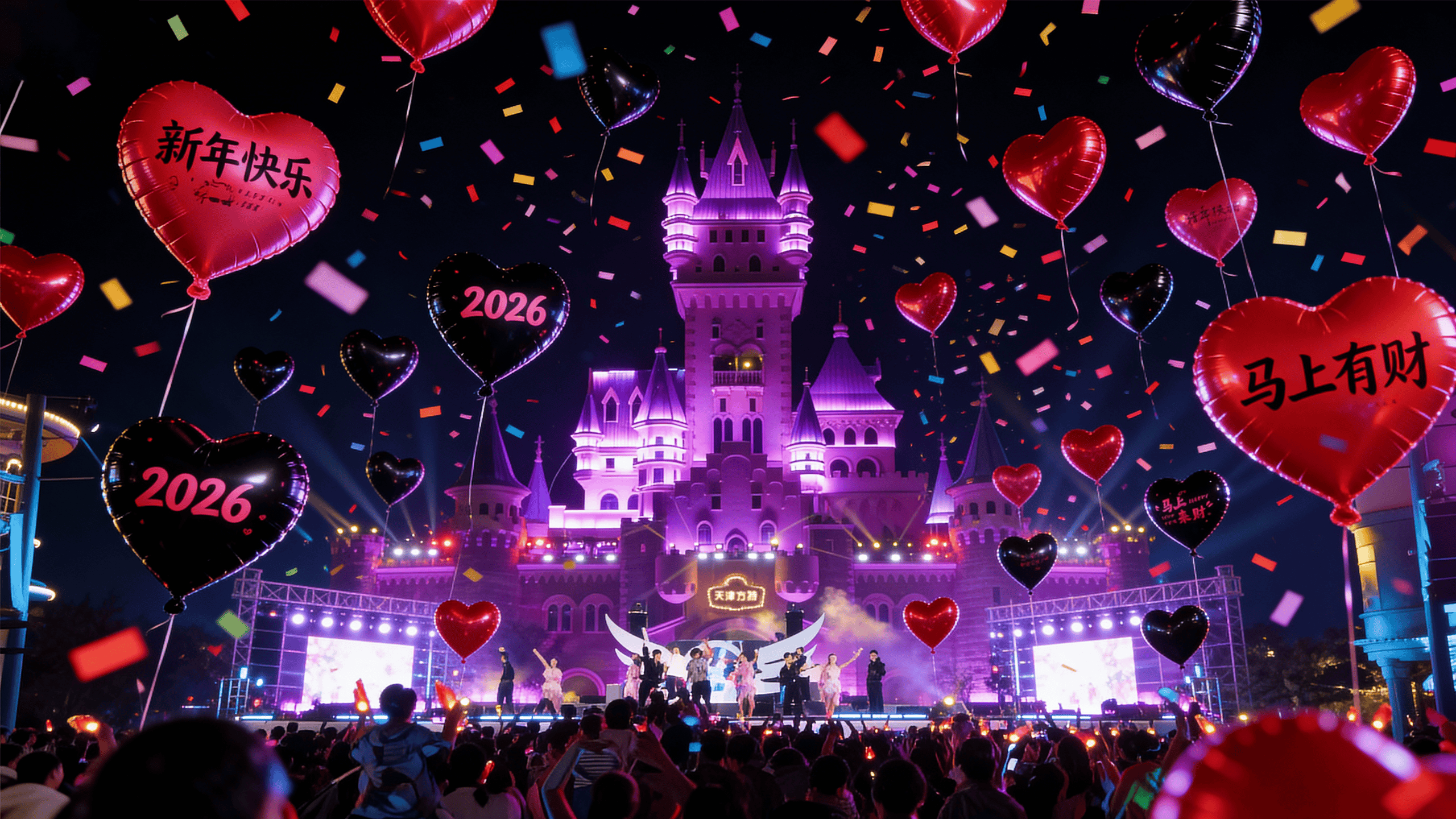 《天津方特跨年放大招！戏剧游园+明星舞台，昼夜狂欢四天喜迎2026》