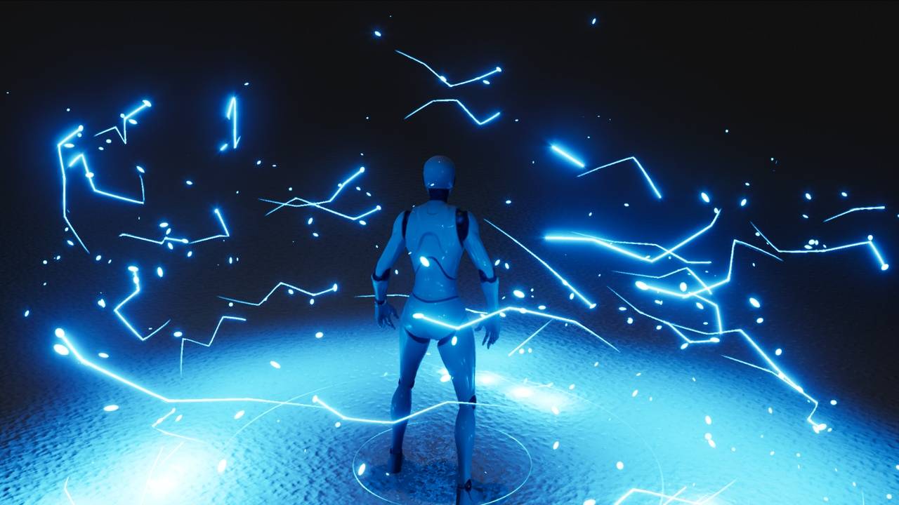 虚幻5魔幻魔法技能闪电阵法、光圈特效下载