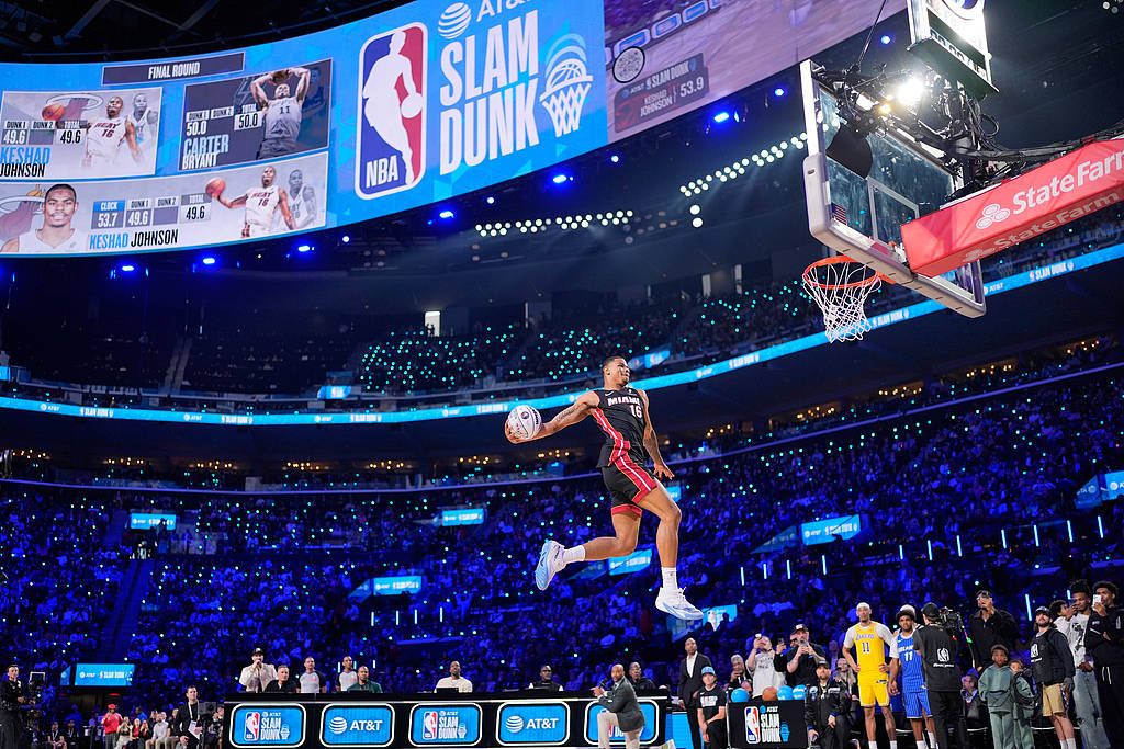 组图：NBA全明星扣篮大赛 热火小将逆袭夺冠_1