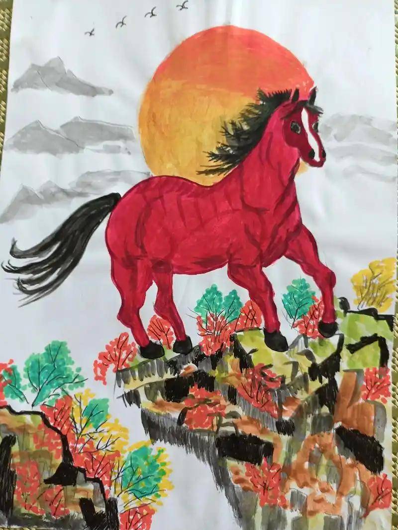 吕文扬非常有骏马绘画天赋