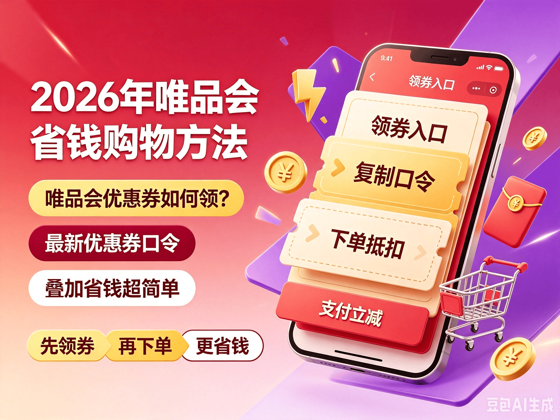 2026唯品会省钱购物方法海报.png