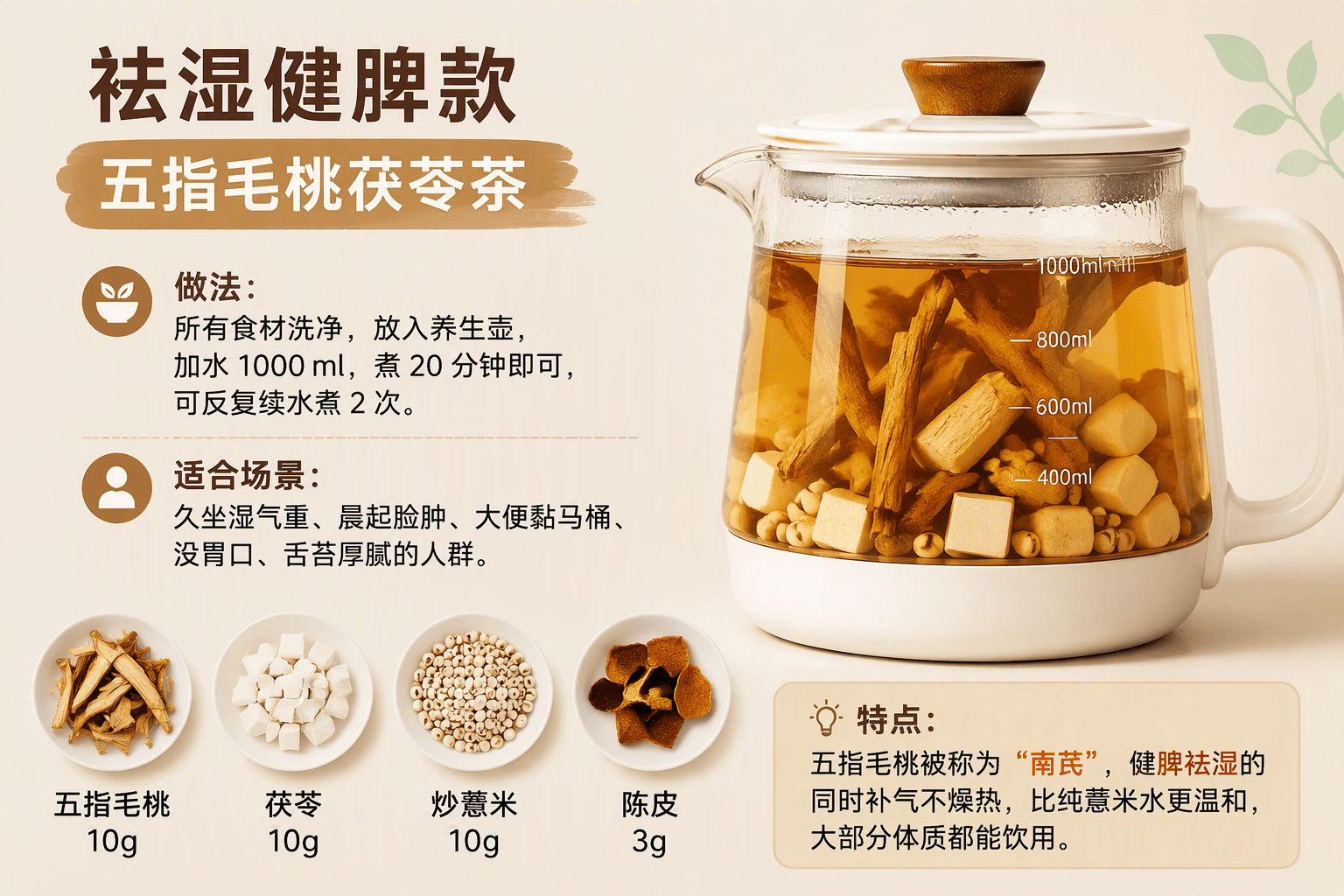 简单家常药食同源茶饮！把养生融进日常烟火里！