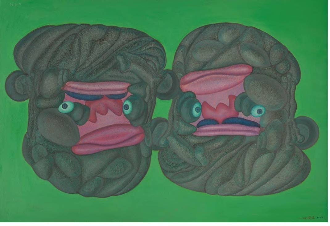 《孪生兄弟1》2022 油画100x150cm.jpg