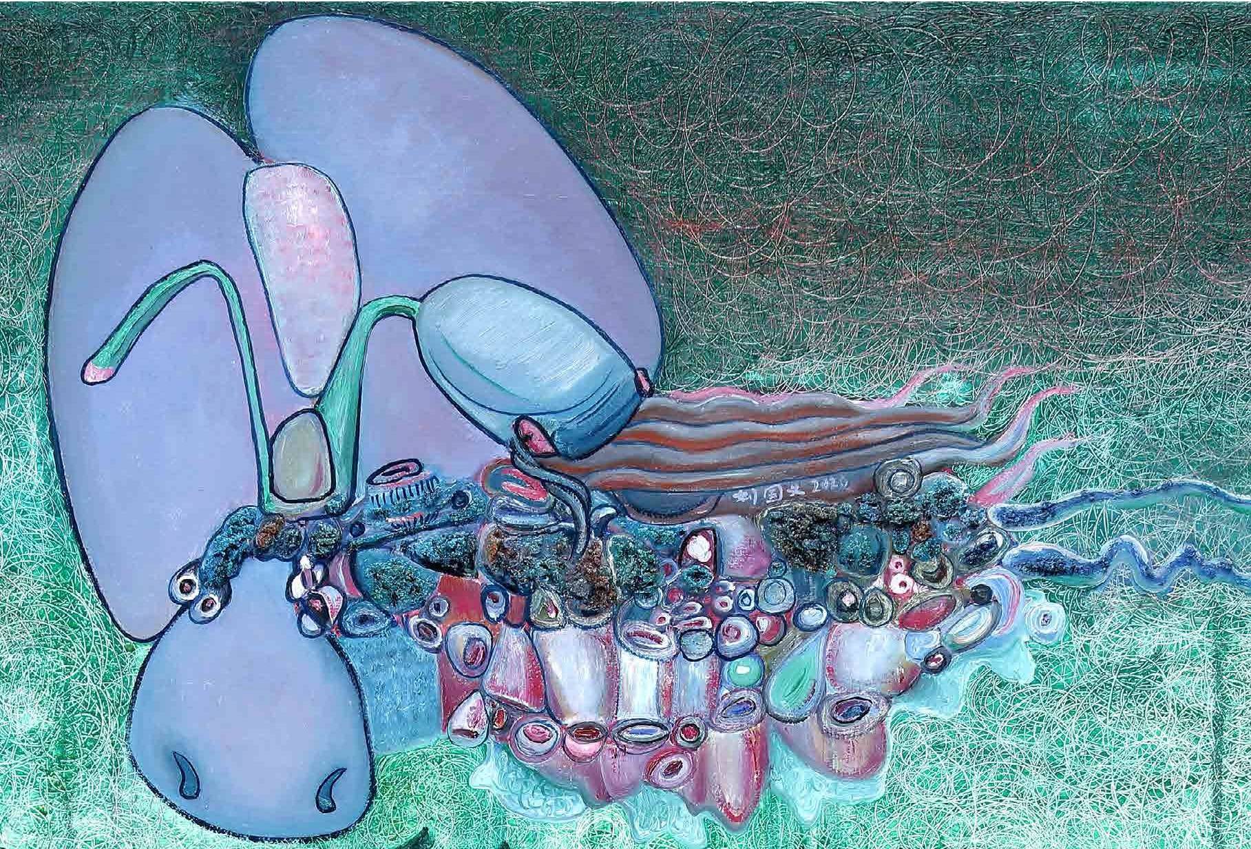 诺亚方舟（局部）60x80cm 布面油画 2020.jpg