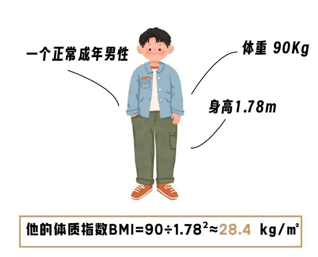 4kg/㎡目前我國成人肥胖的判斷標準是bmi大於等於28,超重的判斷標準為