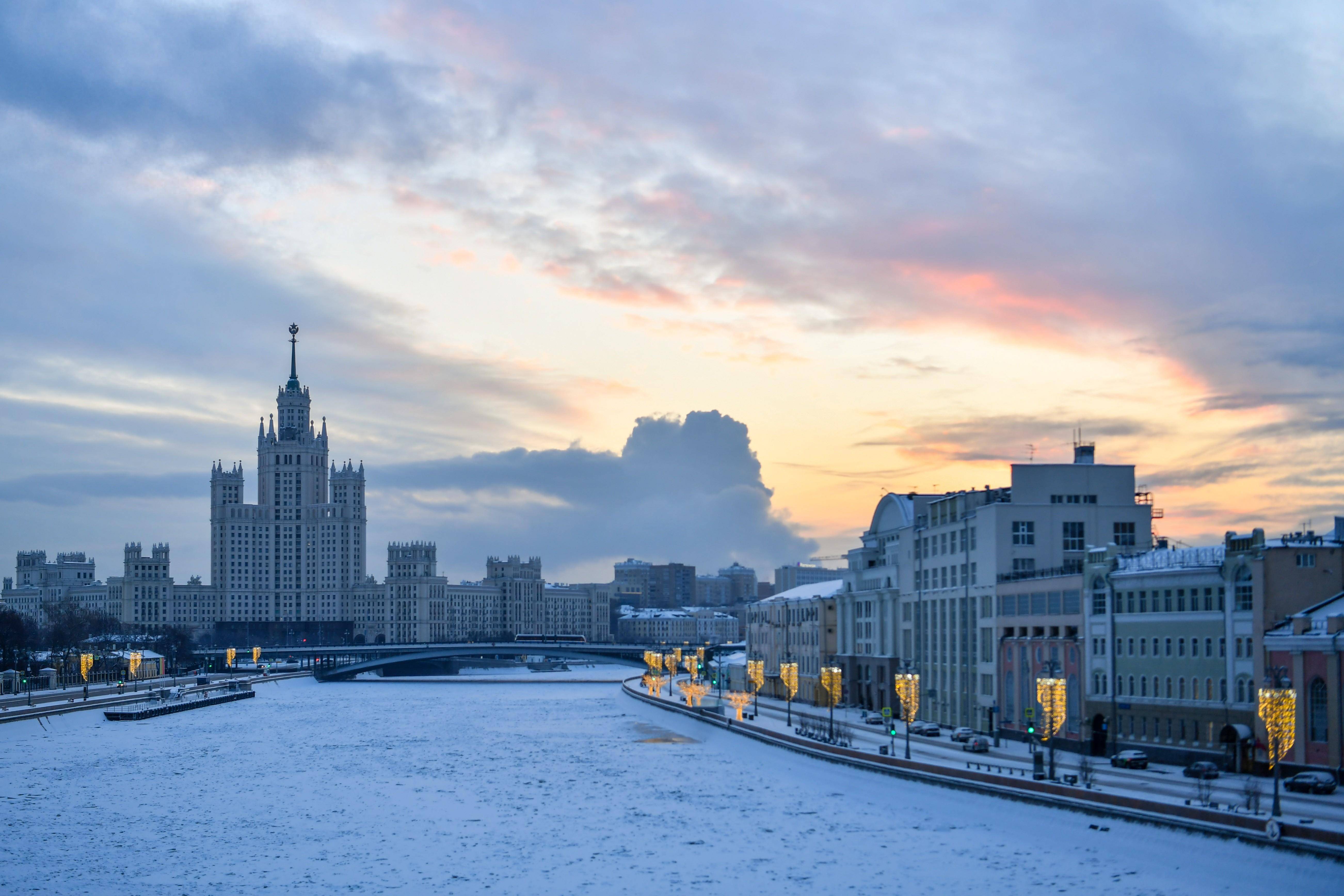 莫斯科迎来降雪