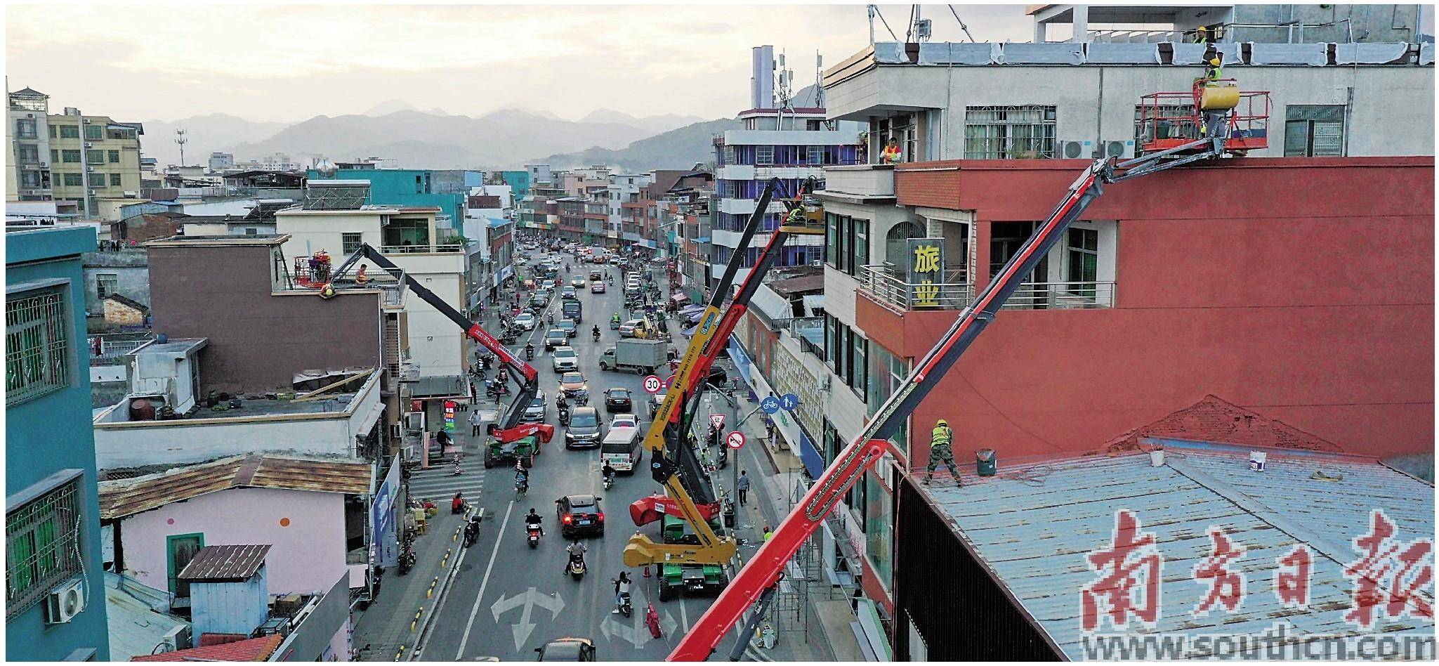 永汉镇对主街增龙路进行整街改造,将打造成为吸引游客的聚集地.