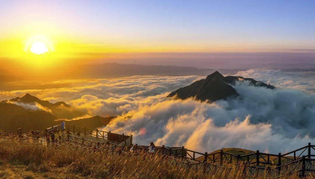 武功山云海照片图片