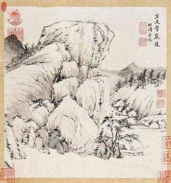 他画册 | 程嘉燧诗意山水册_松圆_老人_闲人