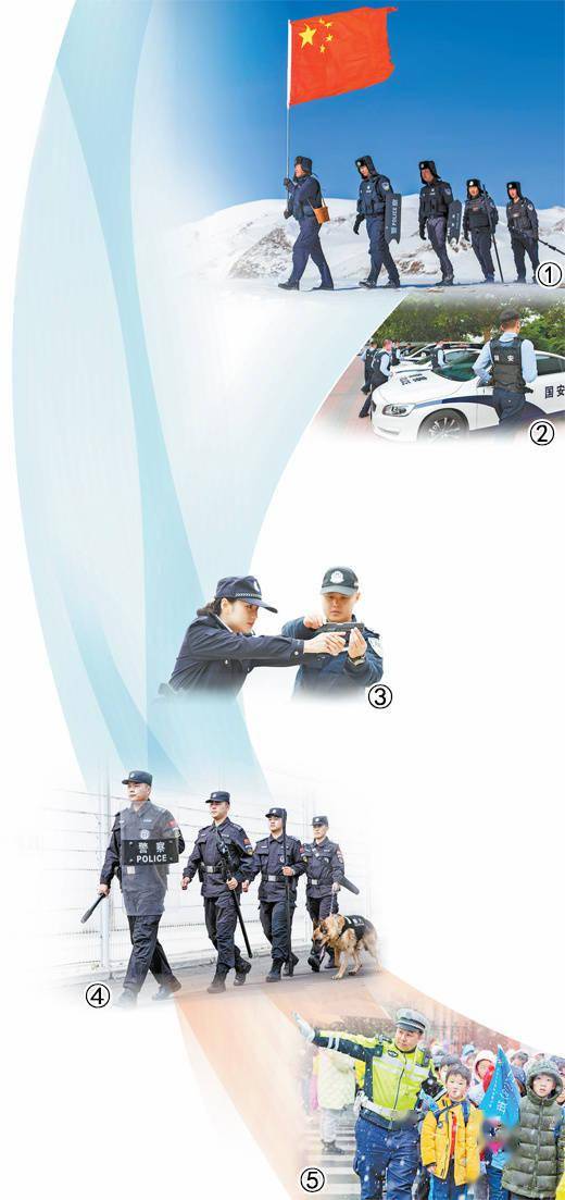 吕志恒摄(影像中国) 图②:国安干警闻警而动.