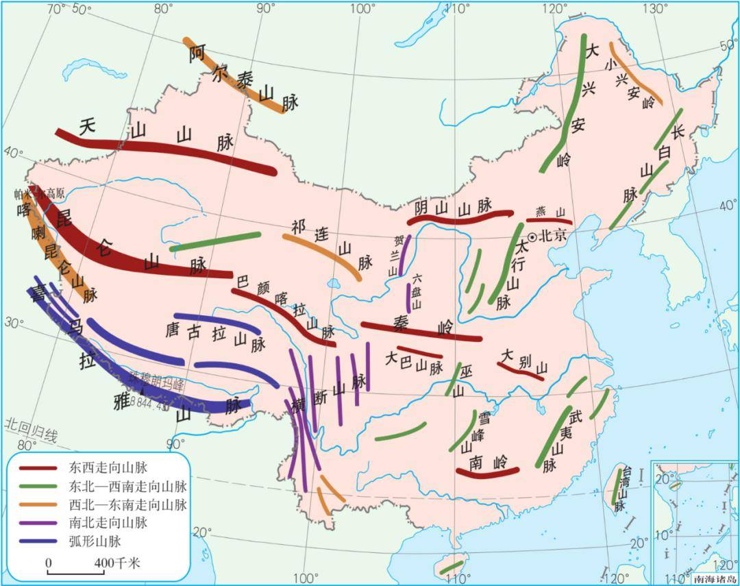 中國各地理分界線高清地圖_大興安嶺_公眾_地區