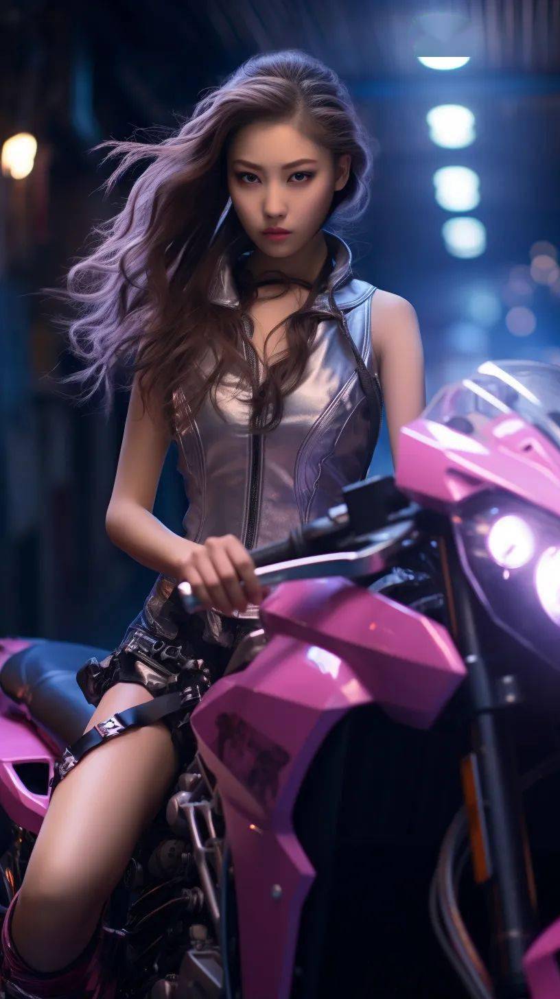 18岁机车女孩的赛博写真_摩托车_电影_城市