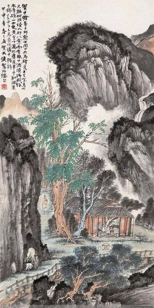 贺天健山水画欣赏!_笔墨_笔意_宋元