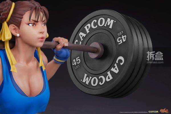 sideshow x pcs 街头霸王 春丽 举重 1/4街游艺术雕像