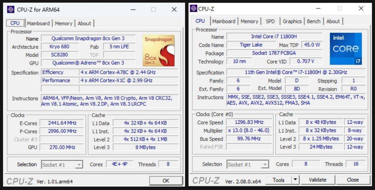 首個arm64版 cpu-z 發佈:可顯示 soc 詳細信息,但缺少