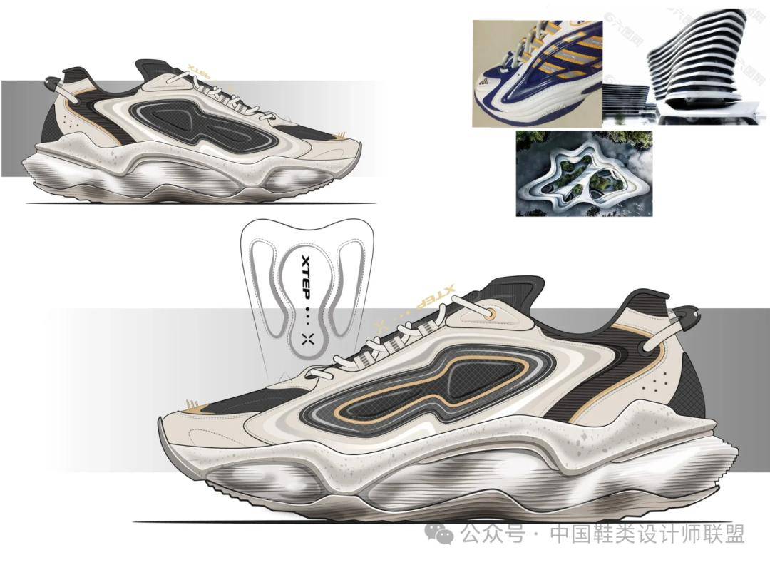 鞋设丨特步球鞋设计稿&成品_组合_课程_访问