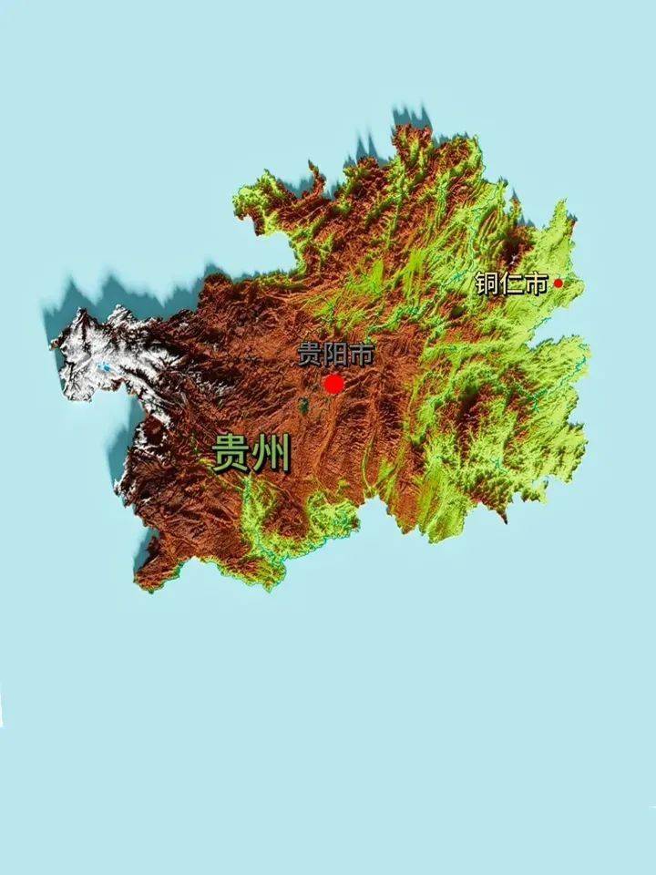 中国各省3d地形图集