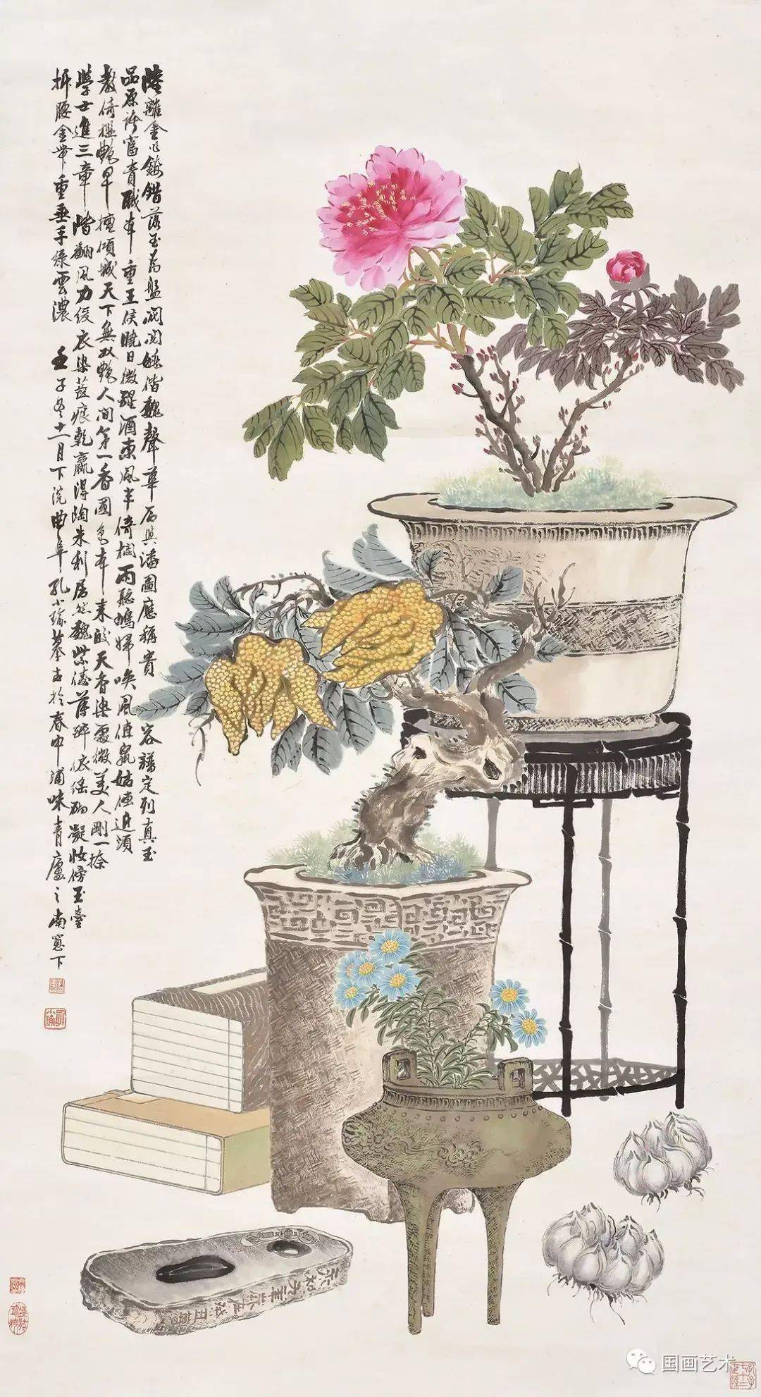 "民国四擅"之一,孔小瑜博古画作欣赏