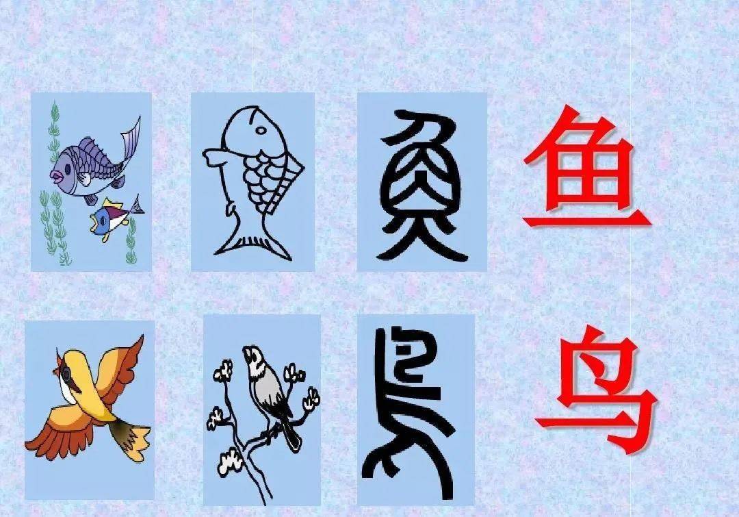 常见80个象形字大全对照表附图,让孩子轻松爱上写字!