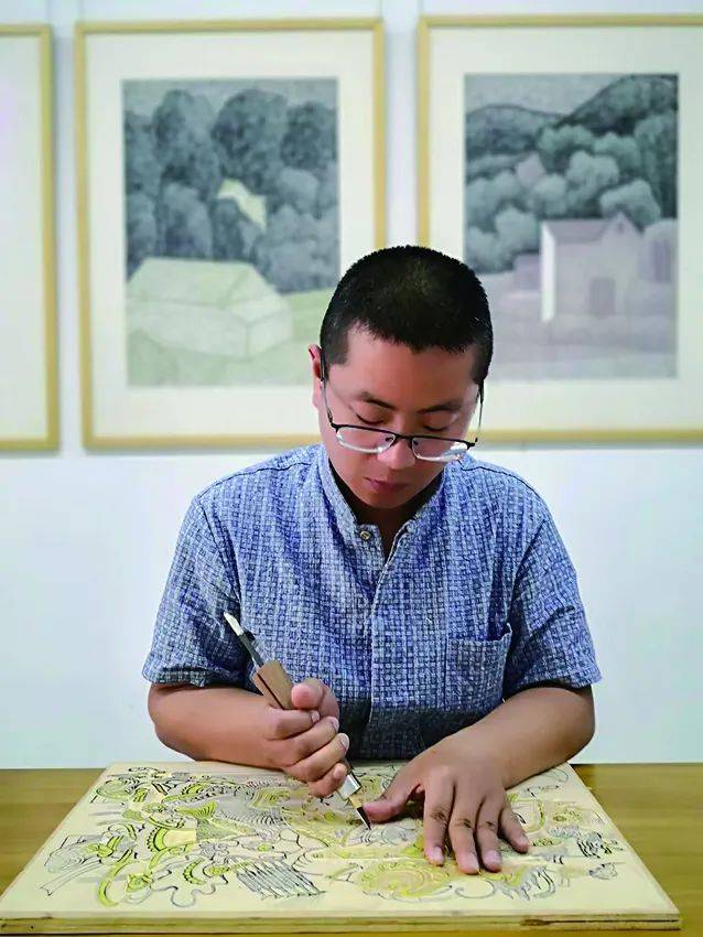 2024全国版画名家生肖贺岁展|王帅:立体化呈现龙的力量_文化_中国