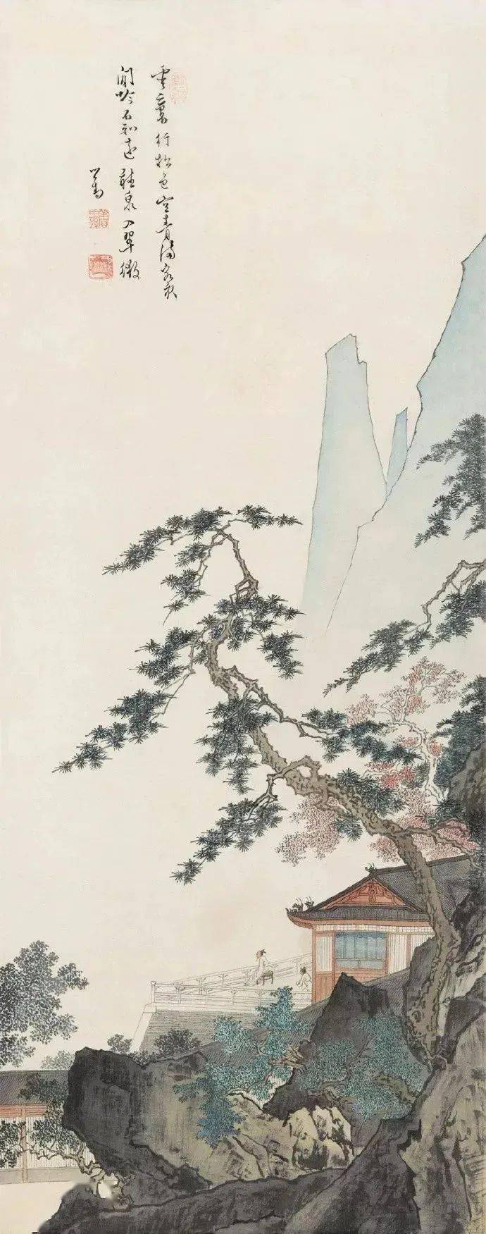 这组皇家山水画,醉了多少人_张大千_书法_绘画