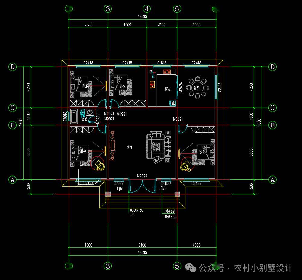 正方形地基房屋设计图图片