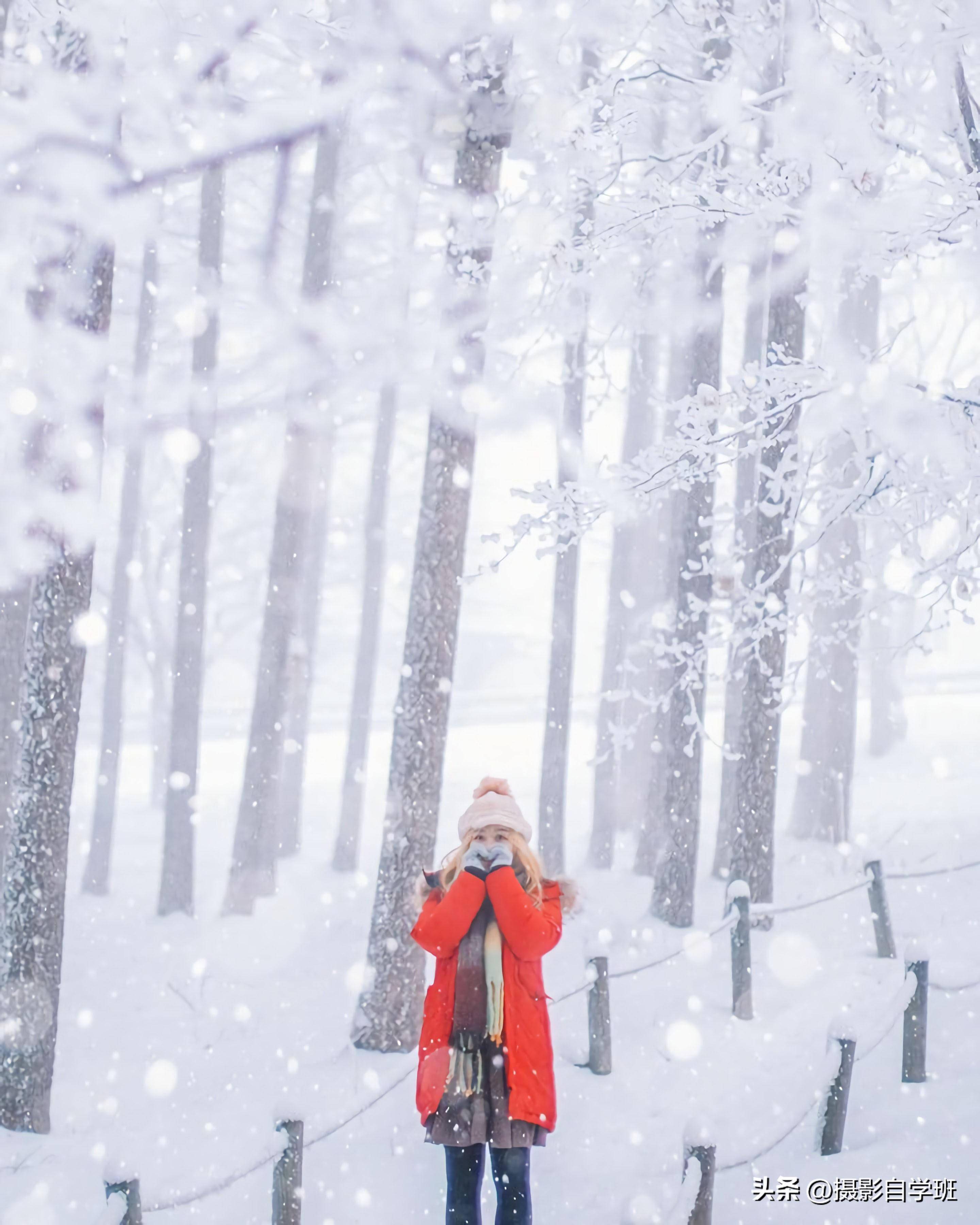 就这么拍,冬天人像摄影技巧5个,优雅特别有气质_照片_人物_广角镜头