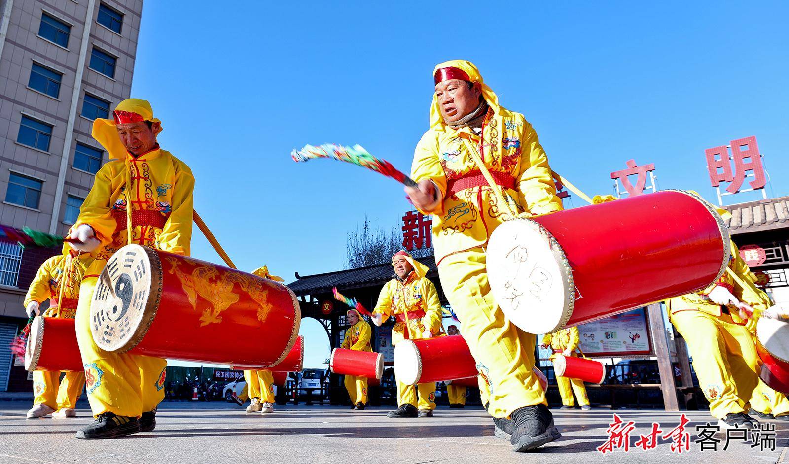 临泽县:社火排练迎新春 文化飘香年味浓_甘肃_惠民_乐民