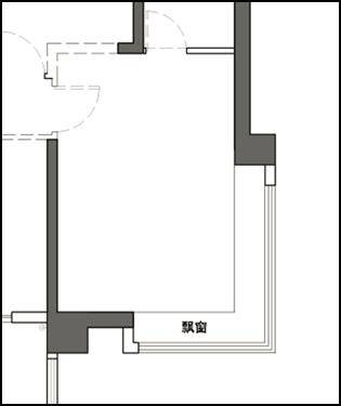 飘窗cad平面图图片