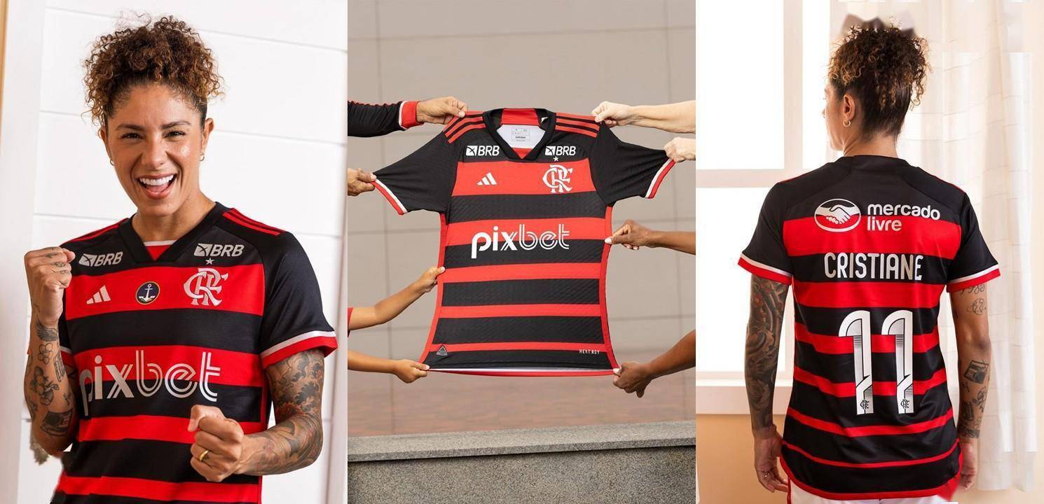 阿迪达斯弗拉门戈队 2024 年主场球衣揭晓_红色_设计_部分