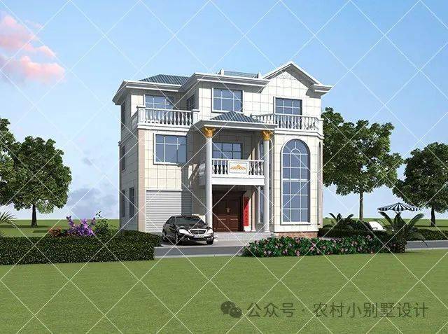 18款带车库三层别墅,2024精品带车库露台三层自建房,收了回家盖一套