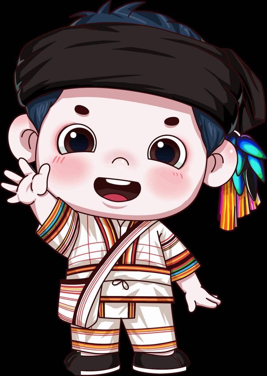 "攸攸"和"乐乐"一起来认识一下让我们在过去,基诺族的祖先居住在"攸乐