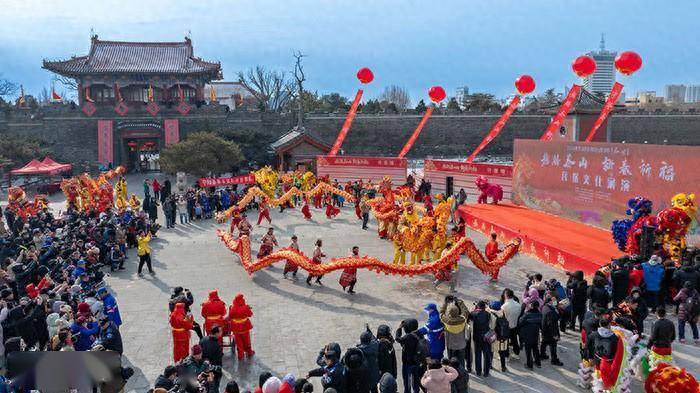 龙腾泰山 新春祈福 泰安市举办2024春节山东乡村文化旅游节民俗文化