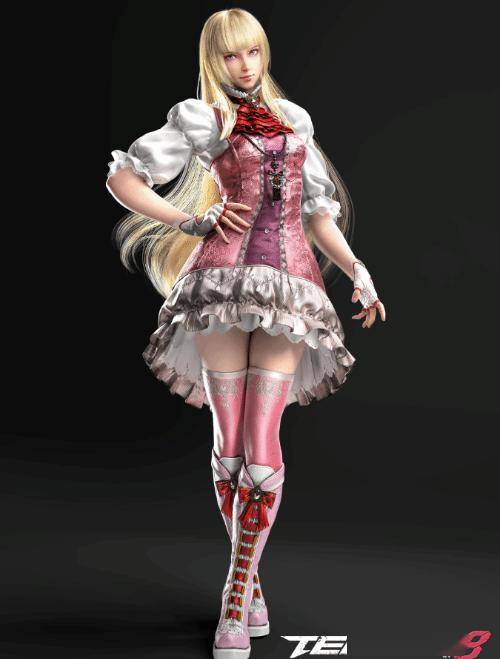 碍事梨体模cos铁拳8莉莉:完美还原甜美千金外观_peach_原版_游戏