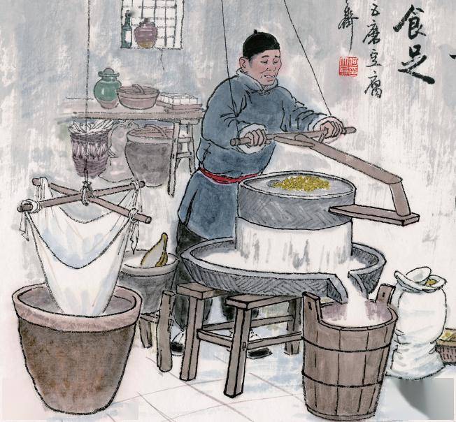 "二十五,磨豆腐" | 锦衣玉食,就是穿着新衣吃豆腐_北京_都福_谐音