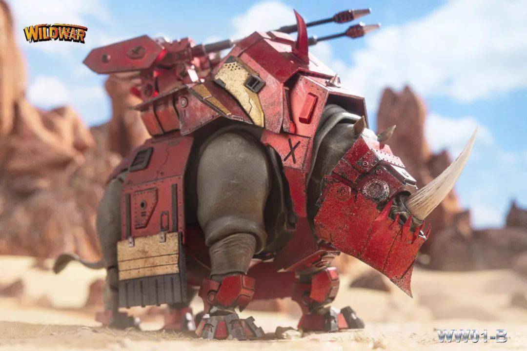 新品预定~ wild war 1/12 可动 巨角犀牛 ww-01a普通版 & ww-01b重装
